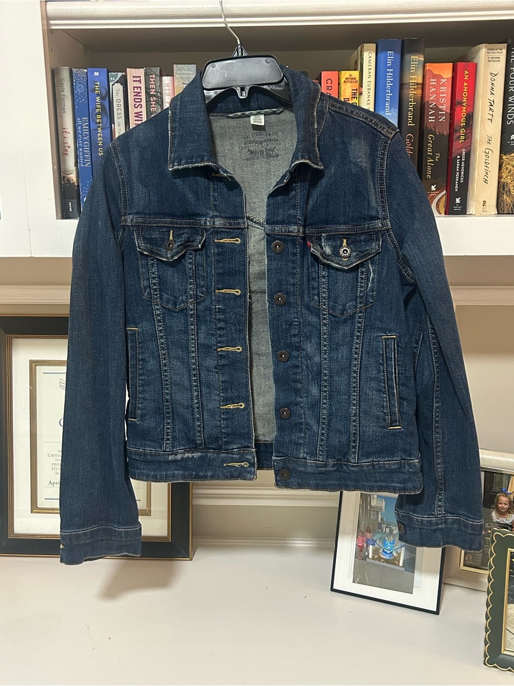 Levi's Women’s Dark Blue Denim Jacket - Classic Trucker Style